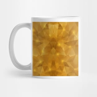 Abstract gold triangle geometrical background Mug